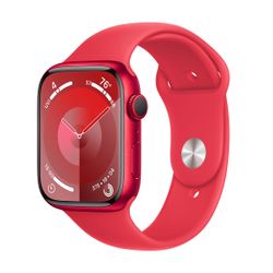 Apple Watch Series 9 GPS 45mm (PRODUCT)RED Aluminum Case with (PRODUCT)RED Sport Band M/L
