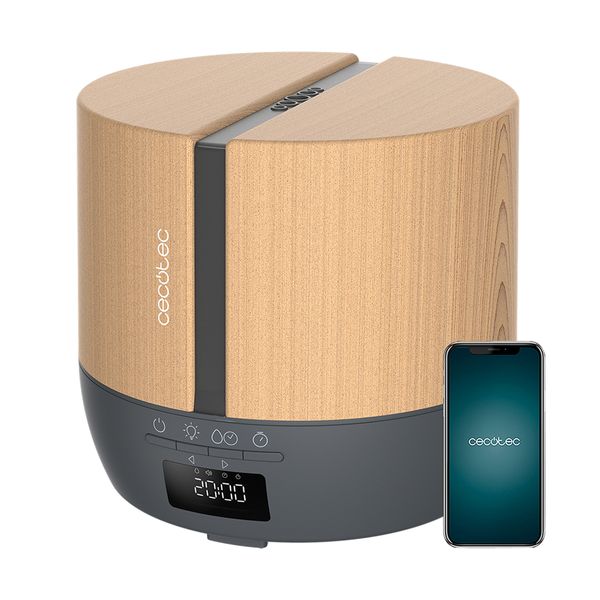Cecotec Cecotec PureAroma 550 Connected Grey Woody 5648 Υγραντήρας