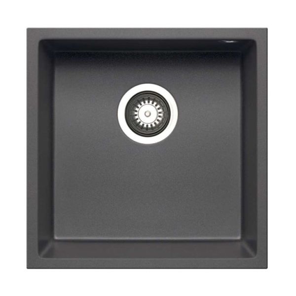 Pyramis Tetragon 34x40 Iron Grey Νεροχύτης Κουζίνας