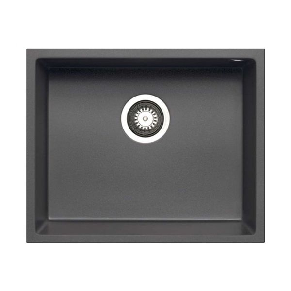 Pyramis Tetragon 50x40 Iron Grey Νεροχύτης Κουζίνας