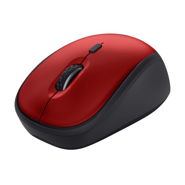 Trust YVI+ Wireless Silent Eco Red Ασύρματο Ποντίκι