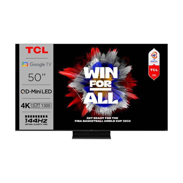 TCL TCL Mini-LED 50C805 50" Τηλεόραση Google TV 4K