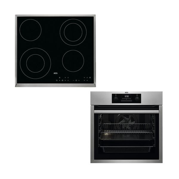 AEG AEG BES33111XM & HK634021XB Inox Set Εντοιχισμού