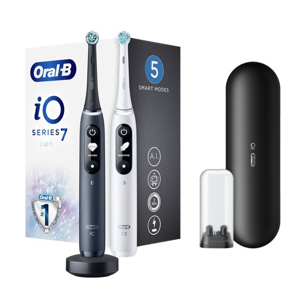 Oral-B iO Series 7 Duo Black/White Ηλεκτρική Οδοντόβουρτσα