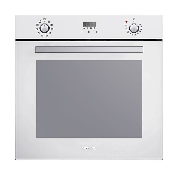 Davoline BBA 6010 White Glass Φούρνος Εντοιχιζόμενος