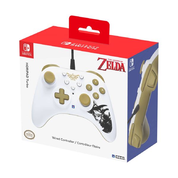 Hori Hori Turbo Zelda for Nintendo Switch White Controller