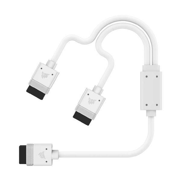 Corsair Icue 1 x 600 mm Y Straight Connectors White Καλώδιο