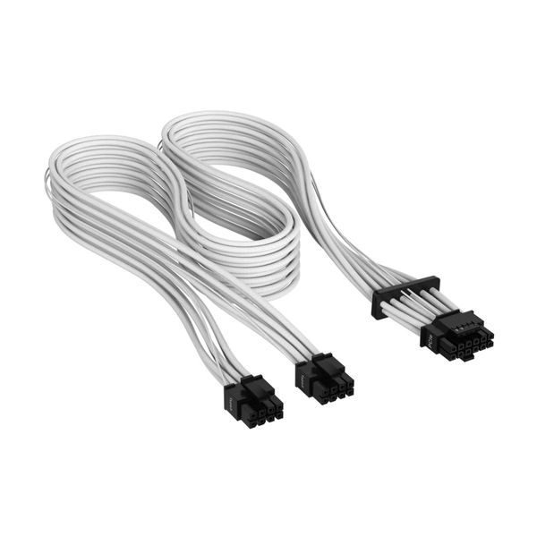 Corsair Corsair Premium Individually Sleeved 12+4pin PCIe Gen 5 12VHPWR 600W Cable Type 5 Gen 5 White Καλώδιο Τροφοδοσίας