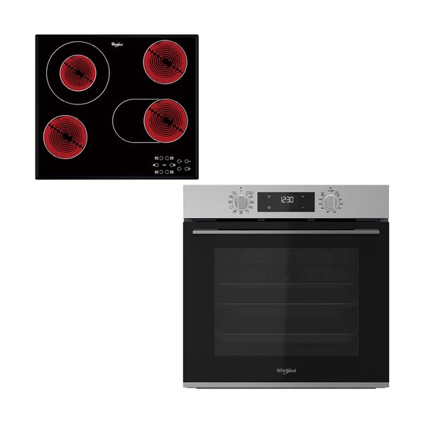 Whirlpool AKT 8190/BA & OMK58HR0X Inox Set Εντοιχισμού