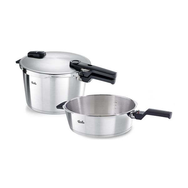 Fissler Fissler Vitaquick Premium Χύτρα Ταχύτητος 8lt & Τηγάνι 4.5lt Σετ