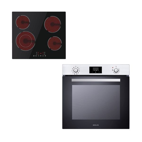 Davoline Davoline HVC6005T & BBA 6010 Inox Set Εντοιχισμού