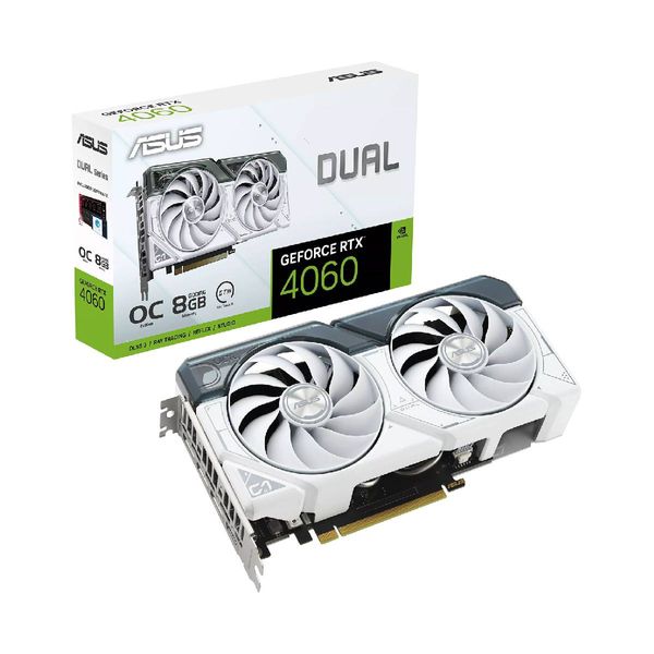 Asus Asus RTX 4060 8GB Dual OC White Κάρτα Γραφικών