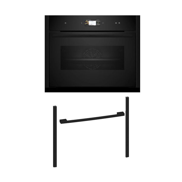 Neff NFS45E2D0 Εντοιχιζόμενος φούρνος C29FS3AY0 & 45 cm Deep Black Flex Design Kit