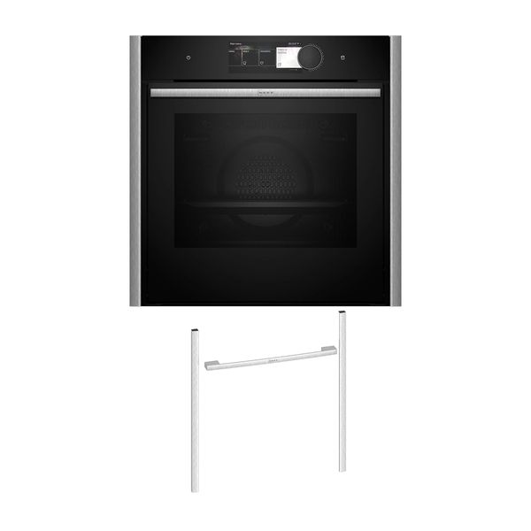 Neff NFS60E6M0 Εντοιχιζόμενος φούρνος B69FY5CY0 & Metallic Silver Flex Design Kit