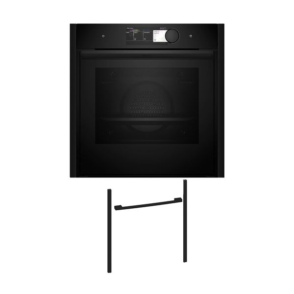 Neff NVS60P6D0 Εντοιχιζόμενος φούρνος B69VY7MY0 & Deep Black Flex Design Kit