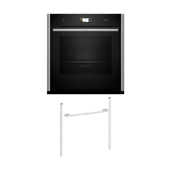 Neff NVS60E6M0 Εντοιχιζόμενος φούρνος B69VS3AY0 & Metallic Silver Flex Design Kit