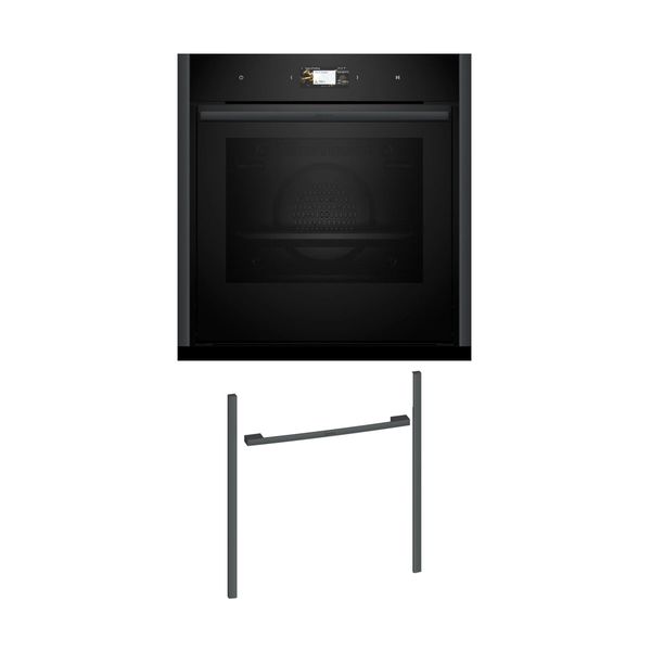 Neff NOV60P6A0 Εντοιχιζόμενος φούρνος B69CS7MY0 & Anthracite Grey Flex Design Kit