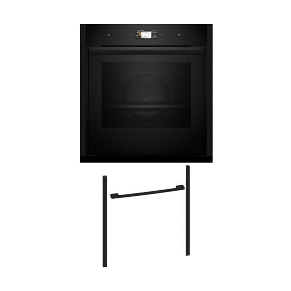 Neff NOV60P6D1 Εντοιχιζόμενος φούρνος B69CS7KY0 & Deep Black Flex Design Kit