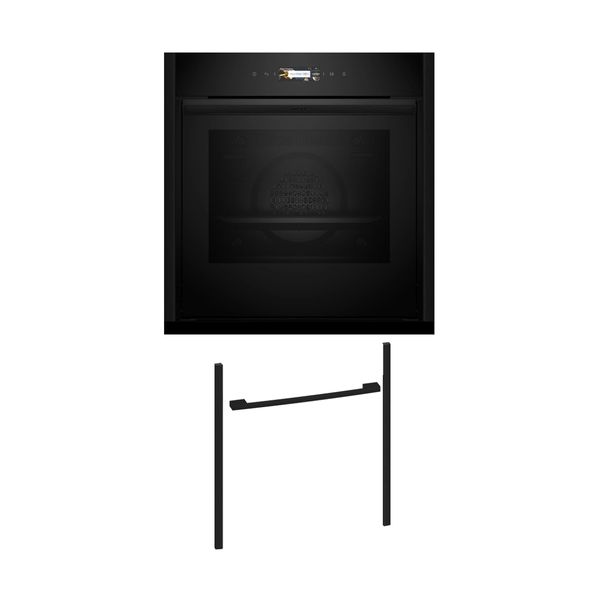 Neff NOV60P6D2 Εντοιχιζόμενος φούρνος B59CR7KY0 & Deep Black Flex Design Kit