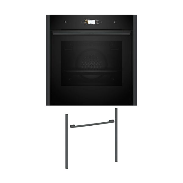 Neff NOV60E6A1 Εντοιχιζόμενος φούρνος B69CS3AY0 & Anthracite Grey Flex Design Kit