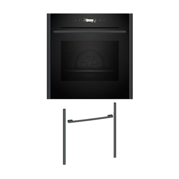 Neff NOV60P2A0 Εντοιχιζόμενος φούρνος B29CR7KY0 & Anthracite Grey Flex Design Kit