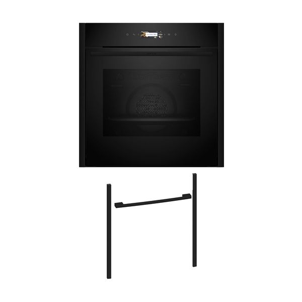 Neff NOV60P2D0 Εντοιχιζόμενος φούρνος B29CR7KY0 & Deep Black Flex Design Kit