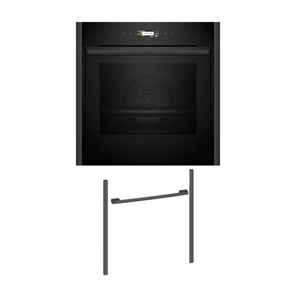 Neff NOV60E6A3 Εντοιχιζόμενος φούρνος B59CR31Y0 & Anthracite Grey Flex Design Kit