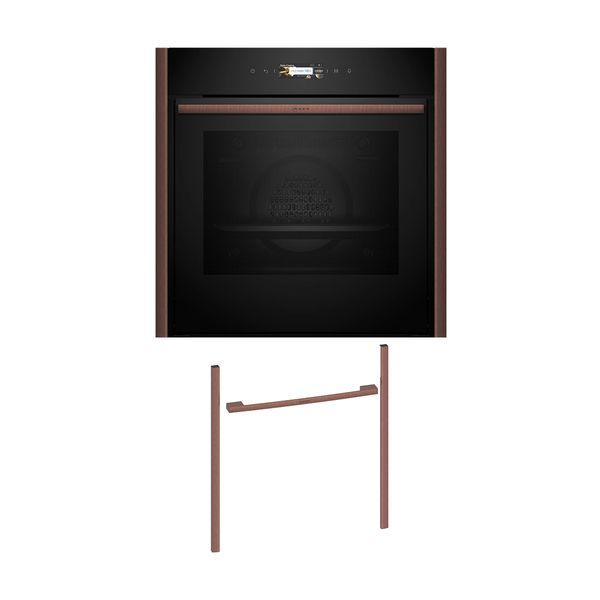 Neff NOV60E6B3 Εντοιχιζόμενος φούρνος B59CR31Y0 & Brushed Bronze Flex Design Kit