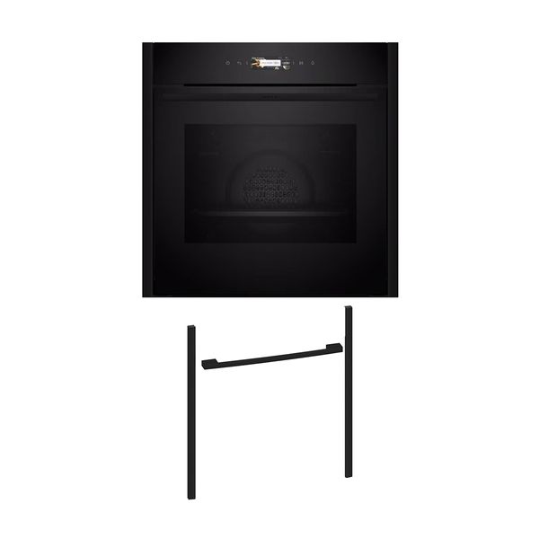 Neff NOV60E2D0 Εντοιχιζόμενος φούρνος B29CR3AY0 & Deep Black Flex Design Kit