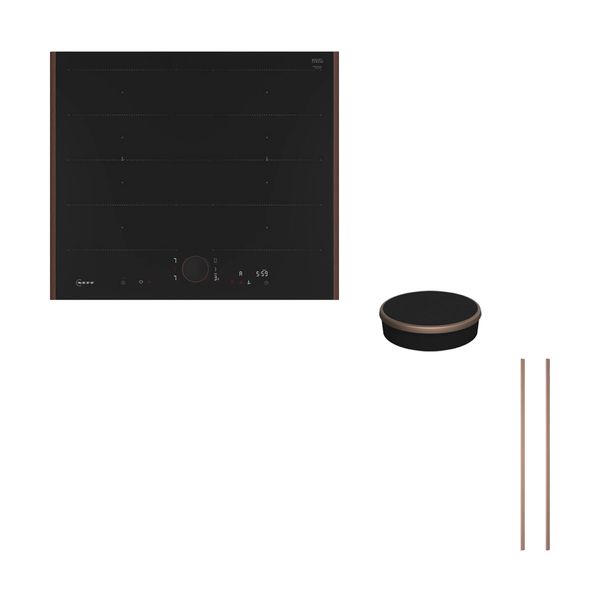 Neff NFLIN60B0 Επαγωγική Εστία T66YYY4C0 & Twist Pad Flex & 52.6 cm Brushed Bronze Flex Design Kit