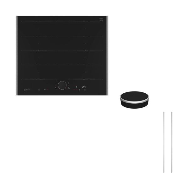 Neff NFLIN60M0 Επαγωγική Εστία T66YYY4C0 & Twist Pad Flex & 52.6 cm Metallic Silver Flex Design Kit