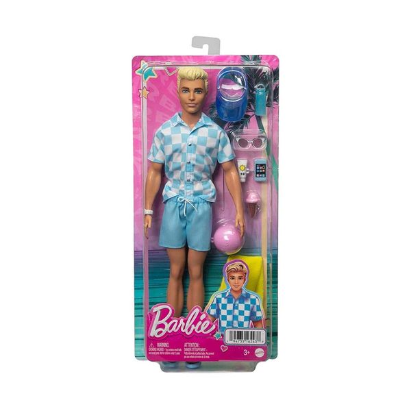 Mattel Mattel Barbie Ken Beach Glam με Αξεσουάρ HPL74 Παιχνίδι