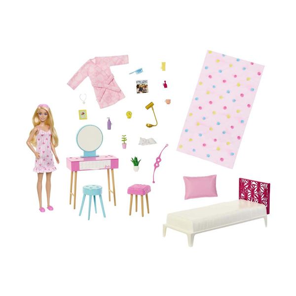 Mattel Mattel Barbie Υπνοδωμάτιο με Κούκλα HPT55 Παιχνίδι