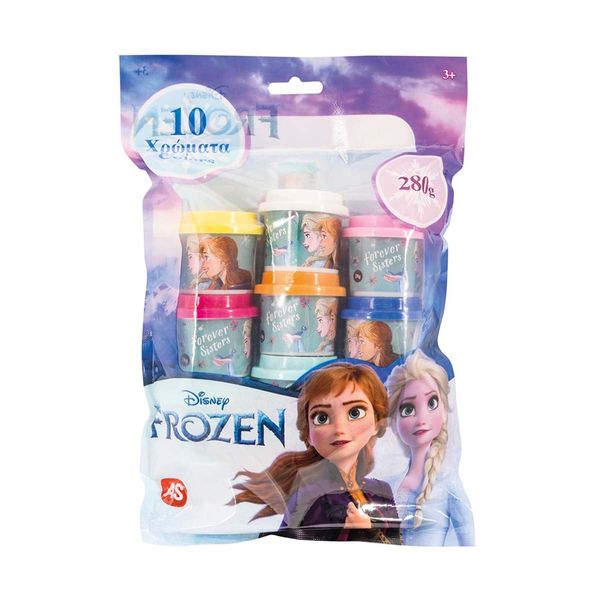 AS AS 10 Βαζάκια 1ΟΖ Frozen Πλαστελίνη