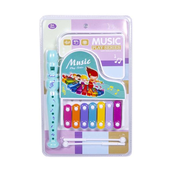 Σετ Πιανάκι Μεταλλόφωνο & φλογέρα 2 Χρώματα 683-9