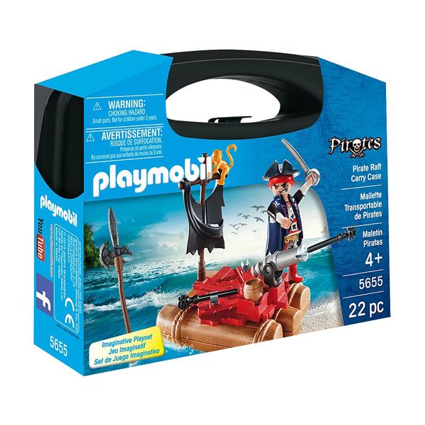 PLAYMOBIL® Pirates Βαλιτσάκι Πειρατής με Σχεδία 5655 Παιχνίδι
