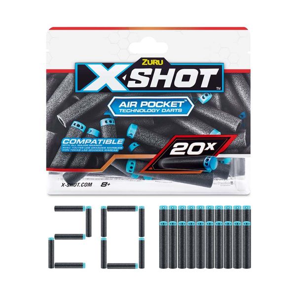 X-shot X-shot Excel 20PK Refill Darts Αξεσουάρ Δράσης