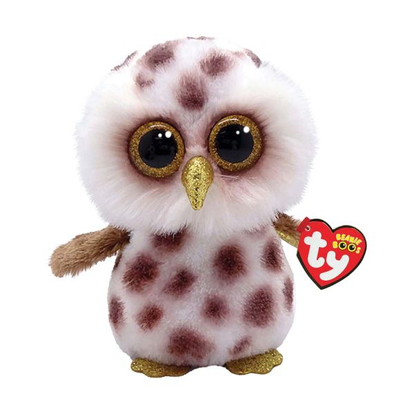 TY Χνουδωτή Κουκουβάγια Πιτσιλωτή 15cm 1607-36574 Λούτρινο