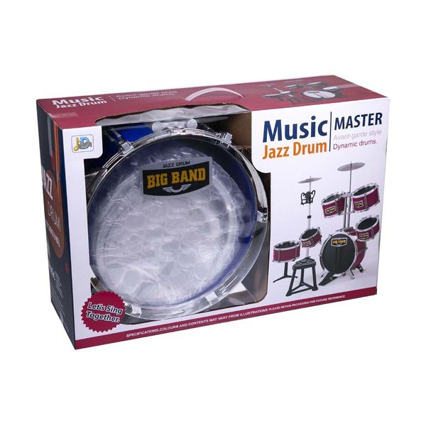 Big Band Σκαμπό - πεταλ Μπλε 6616Α-4 Ντραμς