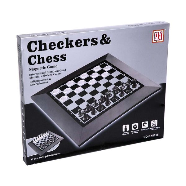 Μαγνητικό Σκάκι και Ντάμα QX8618 Επιτραπέζιο