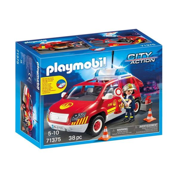 PLAYMOBIL® City Action Όχημα Αρχιπύραρχου με Φάρο & Σειρήνα 71375 Παιχνίδι