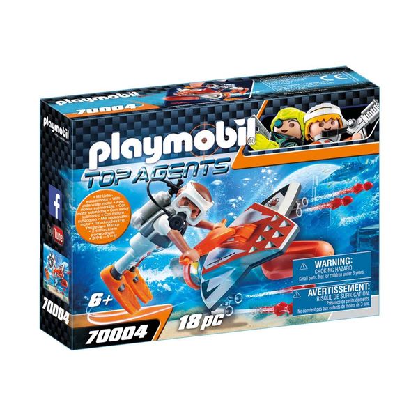 PLAYMOBIL® Top Agents Spy Team Underwater Wing 70004 Παιχνίδι