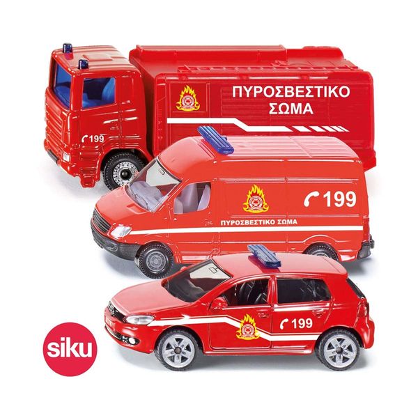 Siku 3 Οχήματα Ελληνικής Πυροσβεστικής SIGR1818 Παιχνίδι