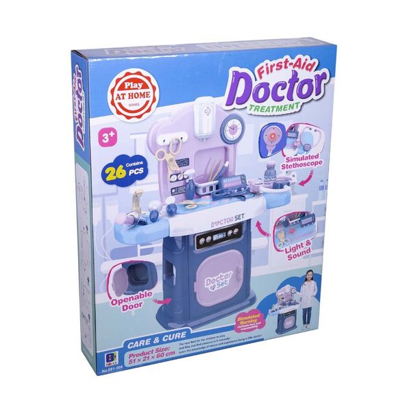 Πάγκος Γιατρού με Ιατρικό Εξοπλισμό και Λειτουργίες 661-509 Παιχνίδι Μίμησης