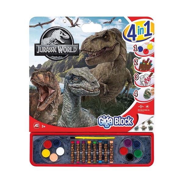 Giga Block 4in1 Jurassic World 1023-62745 Σετ Ζωγραφικής