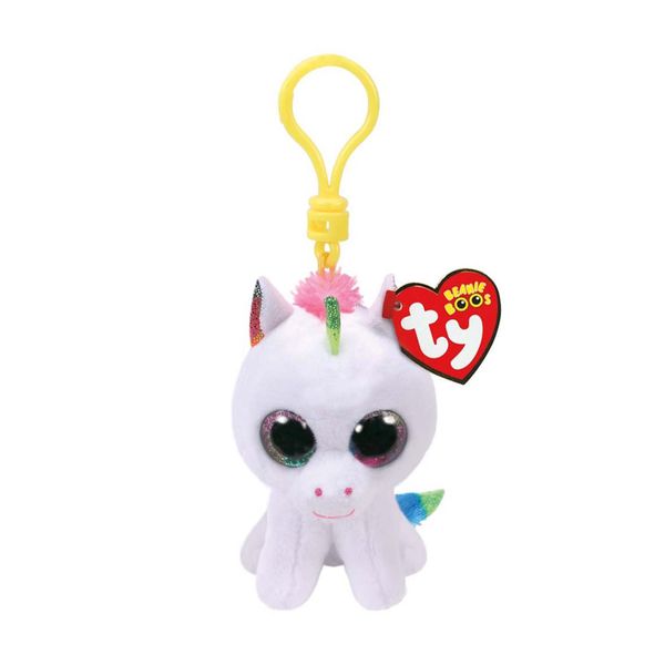TY Χνουδωτό Κλιπ Μονόκερος Λευκός Με Χρώματα 8.5cm 1607-35040 Μπρελόκ
