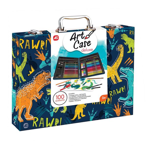 Κασετίνα Deluxe 100 Αξεσουάρ Δεινόσαυρος 1038-82052 Σετ Ζωγραφικής