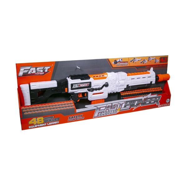 Όπλο Πολυβόλο - Εκτοξευτής 92cm 4 σε 1 με Βελάκια BIG532 Παιχνίδι Δράσης