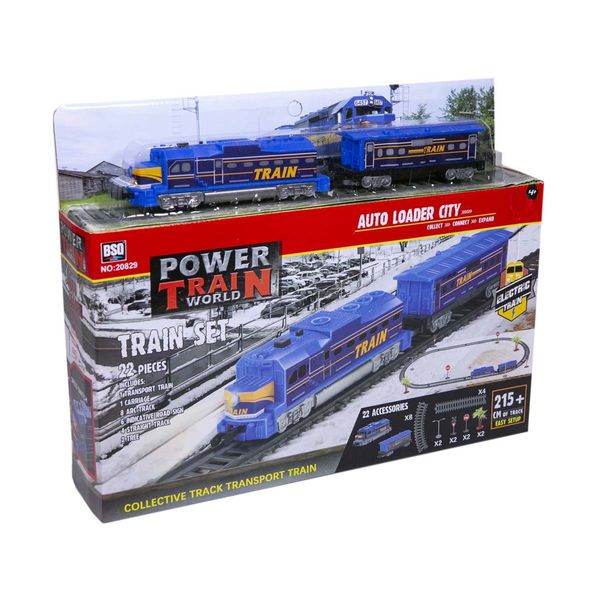 Power Train World Κλασικός, με Μπαταρίες 215cm 20829 Σιδηρόδρομος
