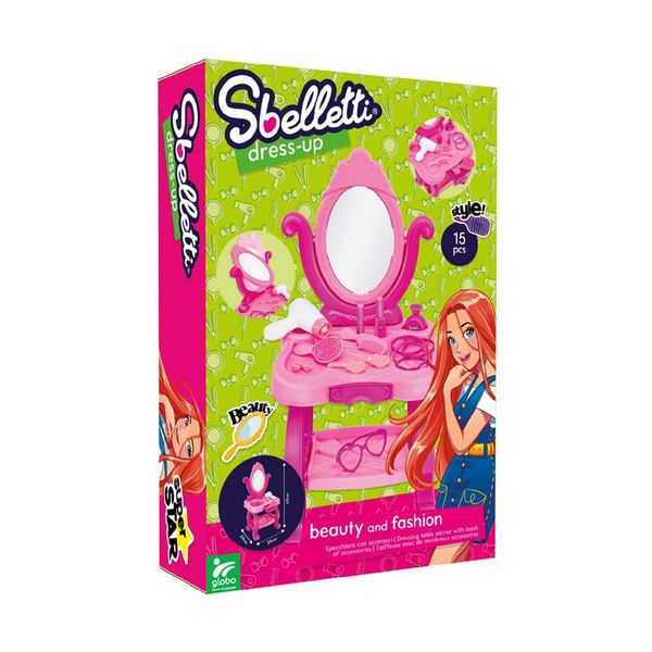 Sbelletti Sbelletti Τουαλέτα Ομορφιάς με Καθρέφτη 65cm 41399 Αξεσουάρ Μίμησης